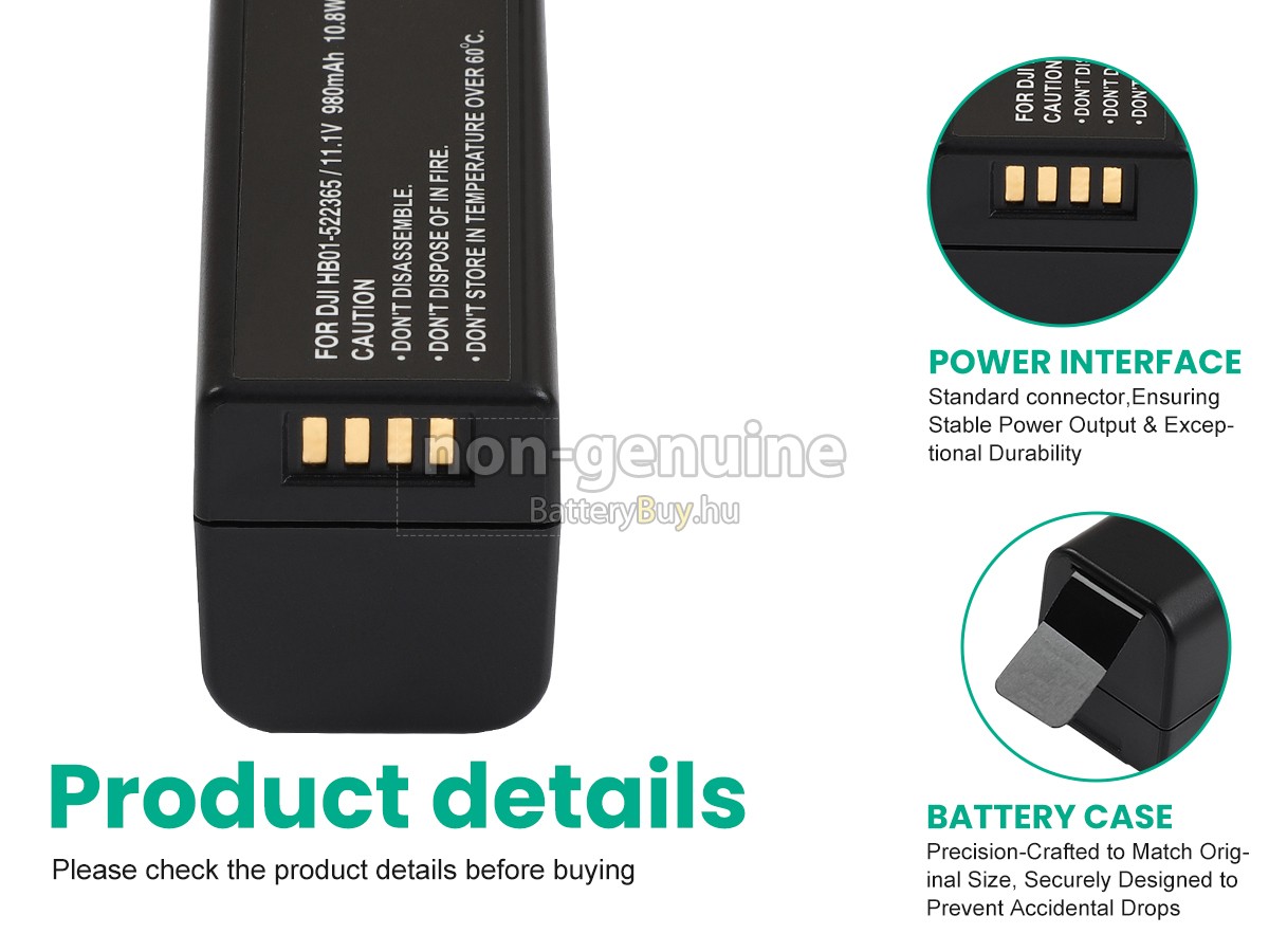 DJI OSMO MOBILE (ZENMUSE M1) helyettesítő akkumulátor