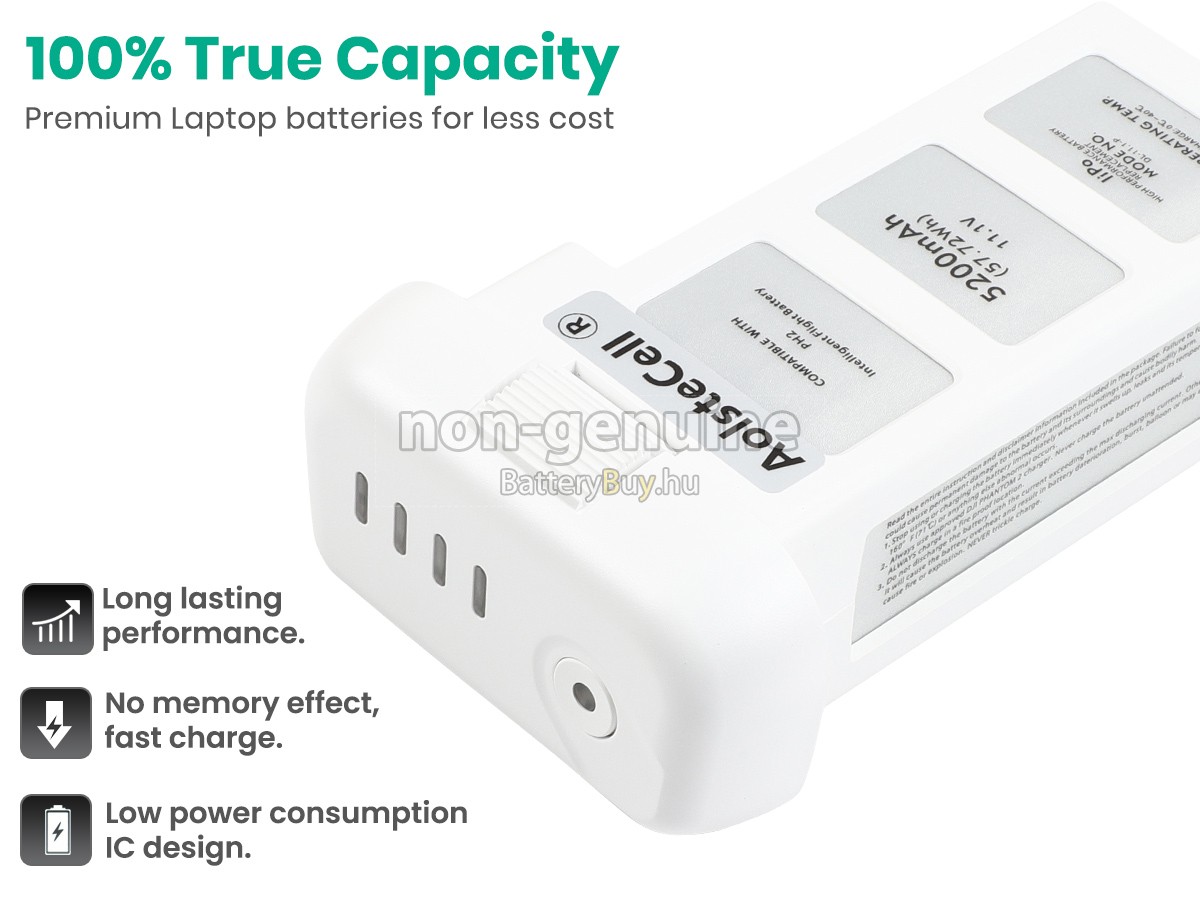 DJI 733496-5200MAH-11.1V helyettesítő akkumulátor