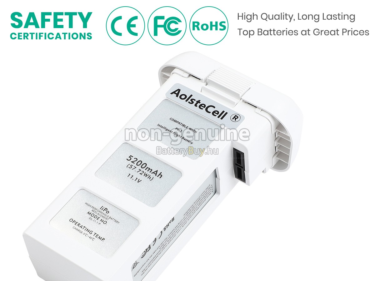 DJI 733496-5200MAH-11.1V helyettesítő akkumulátor