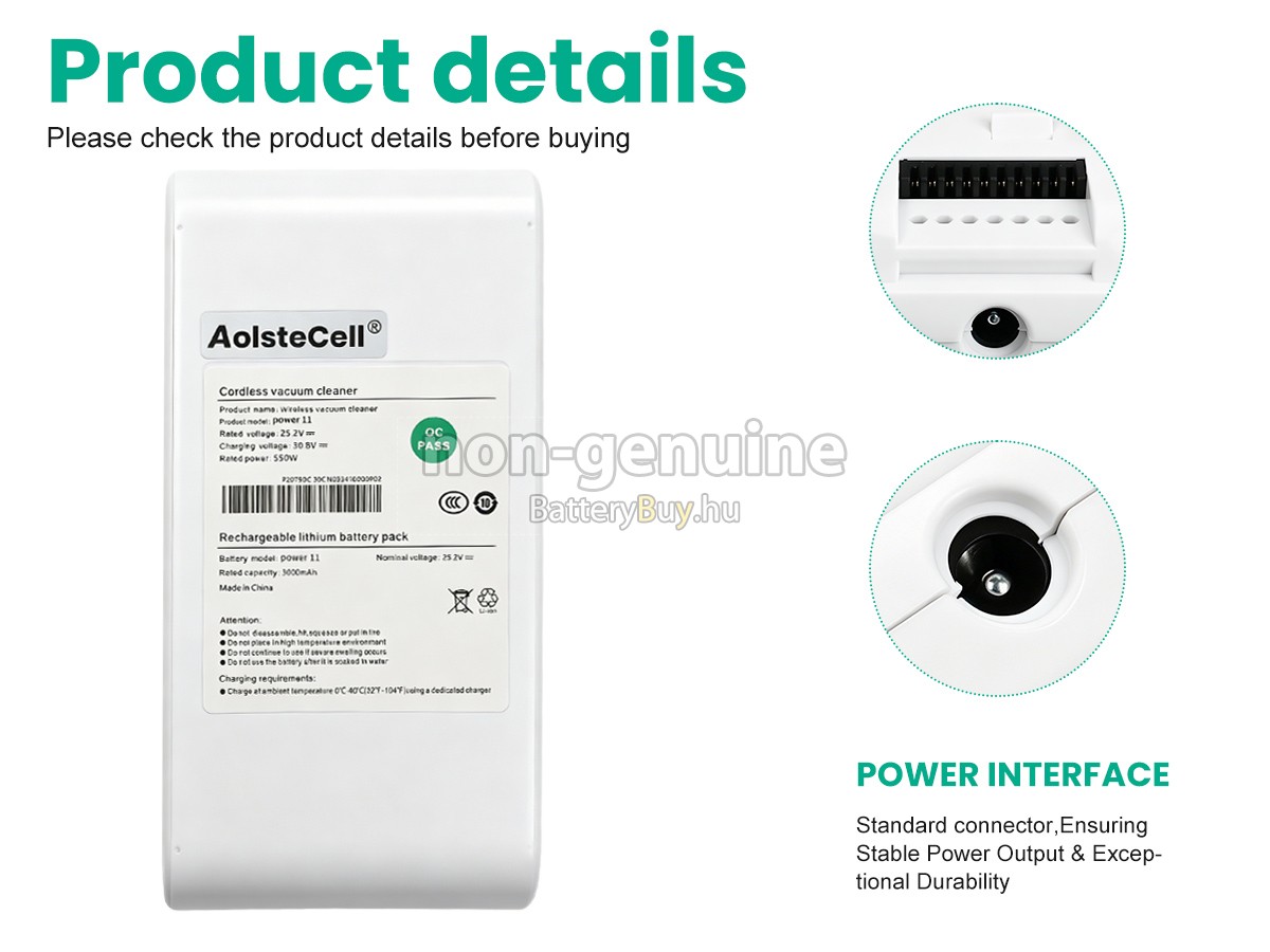 Dreame POWER 11 helyettesítő akkumulátor