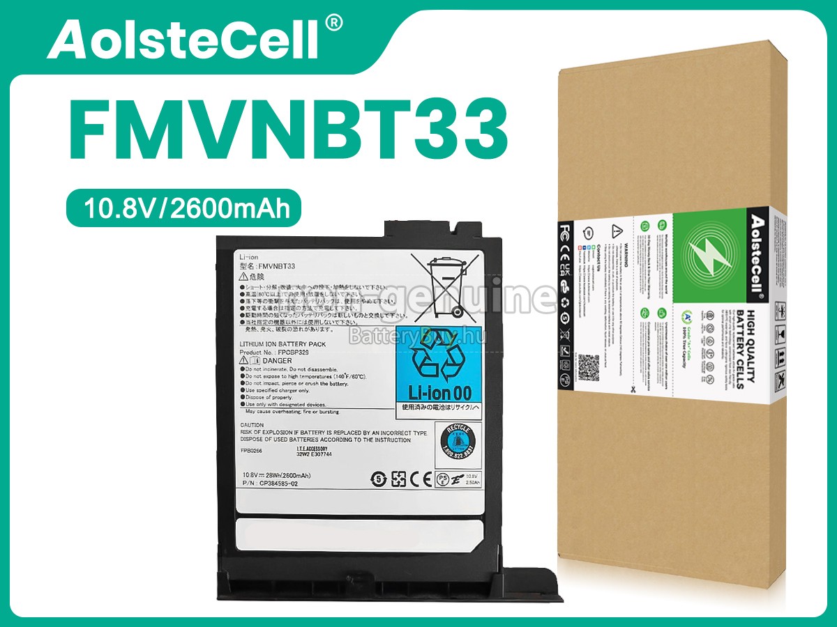 Fujitsu CP384585-02 helyettesítő akkumulátor
