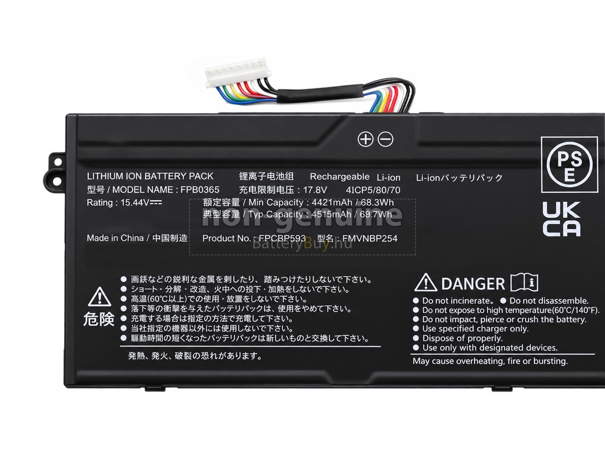 Fujitsu CELSIUS H5511 helyettesítő akkumulátor