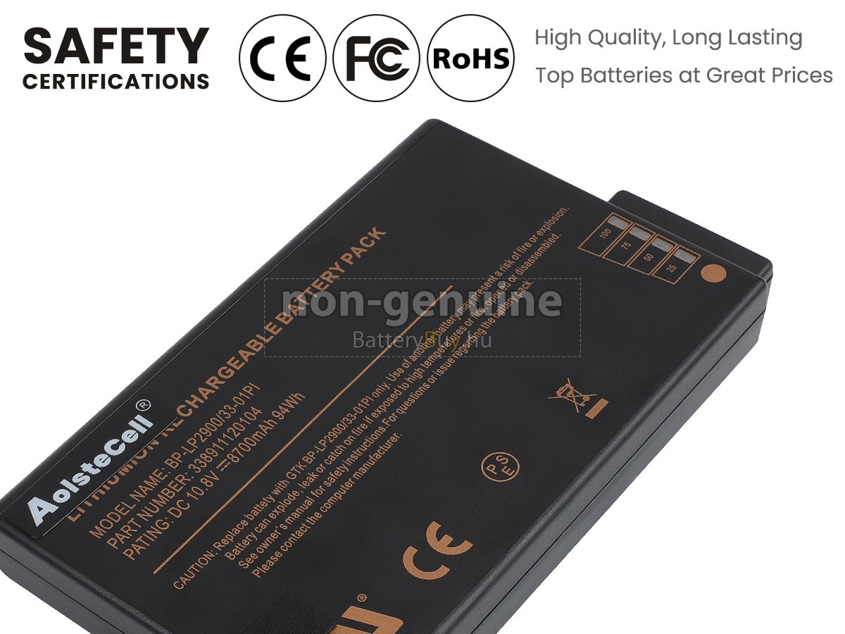 Getac BP-LP2900/33-01PI helyettesítő akkumulátor