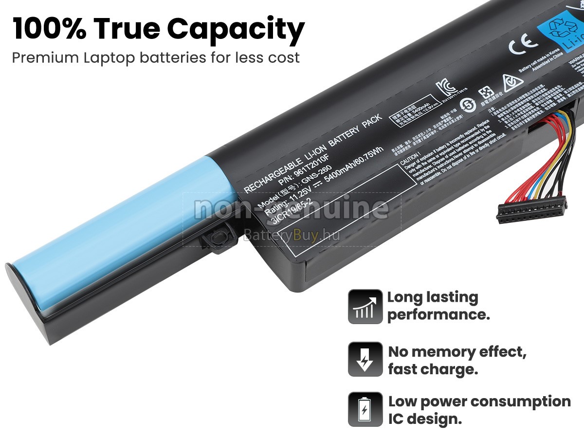 Gigabyte P55W V4-BW1T laptop helyettesítő akkumulátor