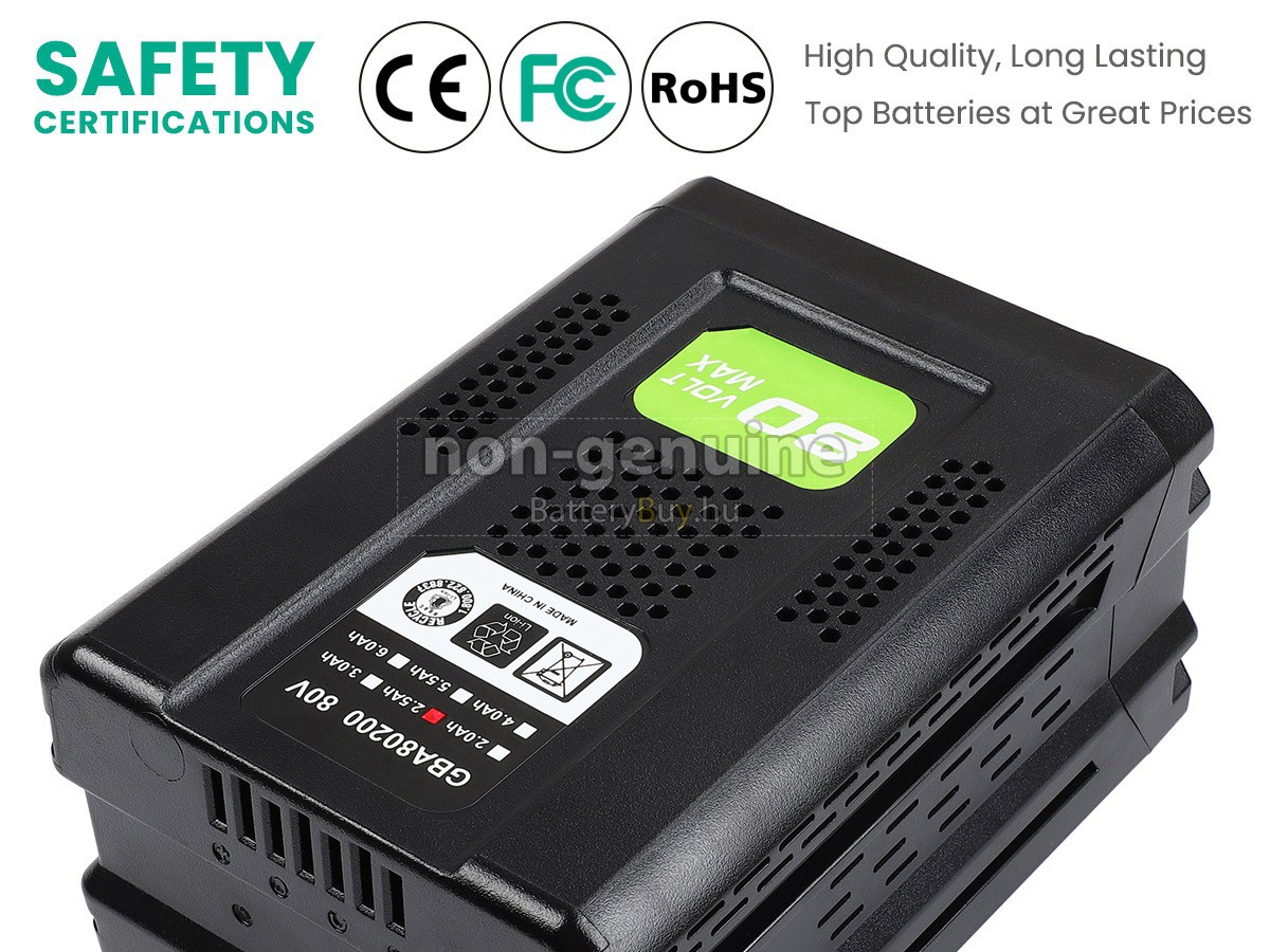 Greenworks GBA80500 helyettesítő akkumulátor