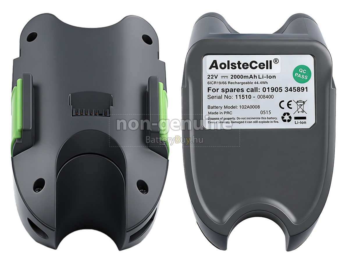 Gtech AFT001 helyettesítő akkumulátor