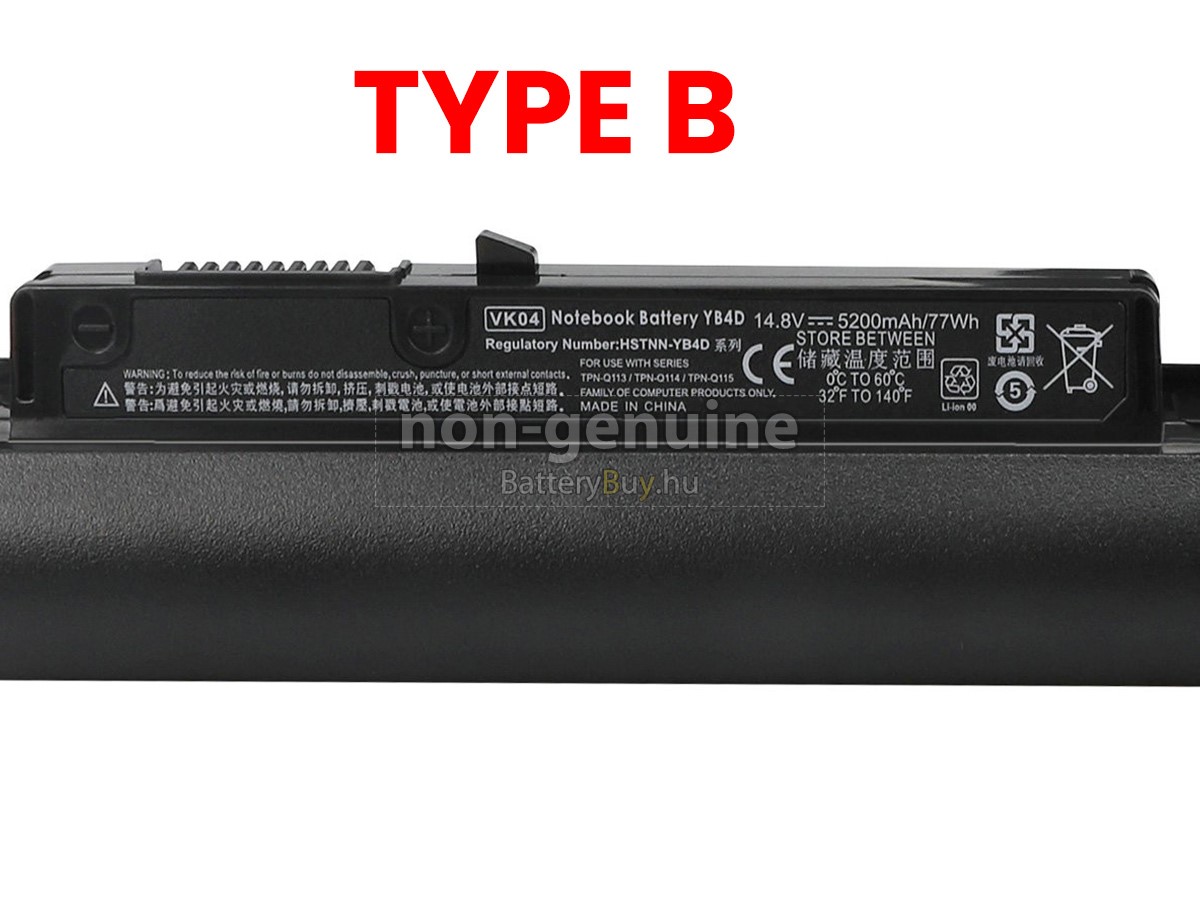 HP Pavilion TouchSmart 15-B129SA Sleekbook laptop helyettesítő akkumulátor