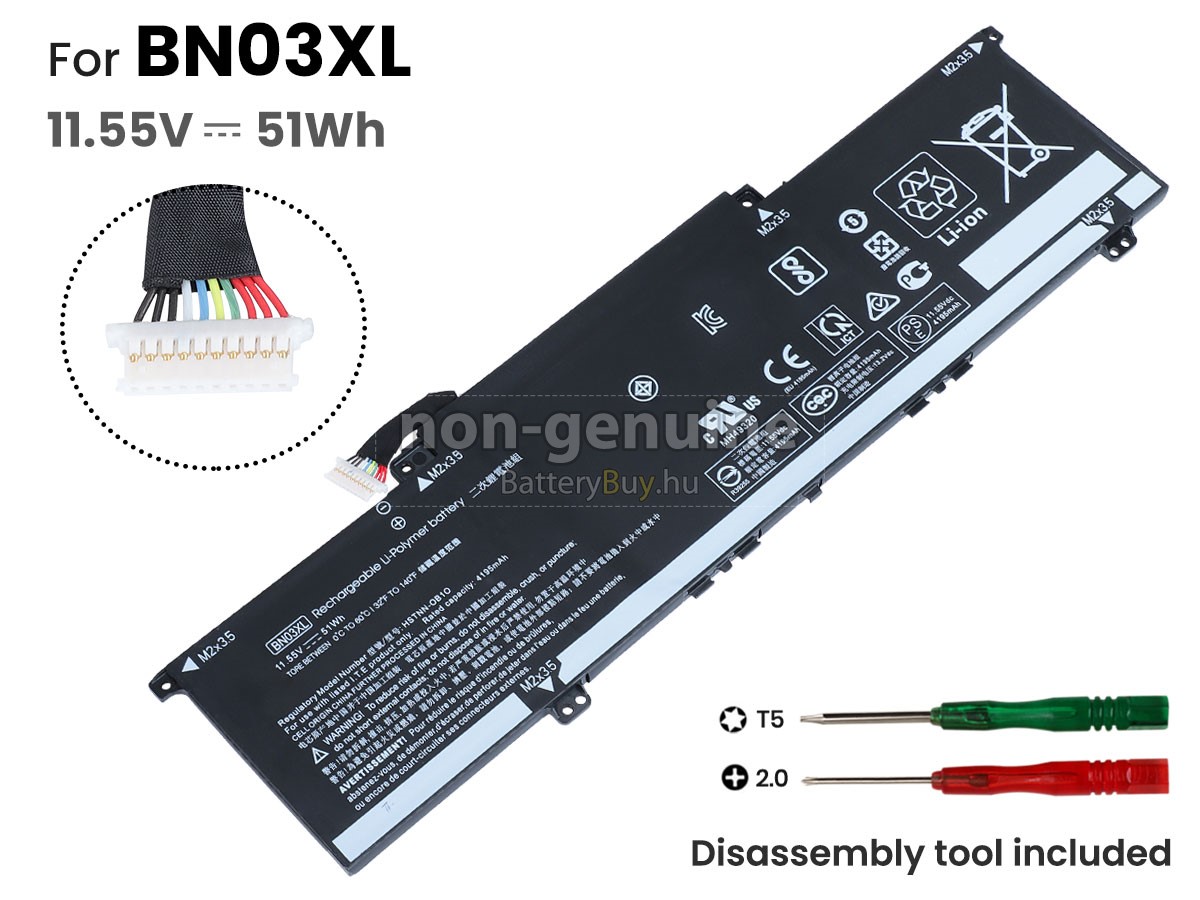 HP Envy X360 CONVERT 15-ES1000NS helyettesítő akkumulátor
