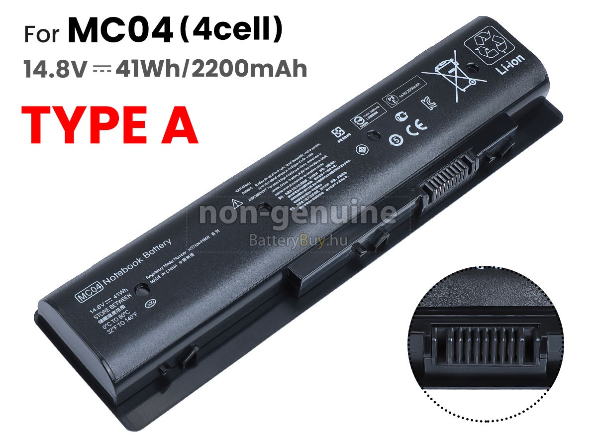 HP Envy 17-N107TX helyettesítő akkumulátor