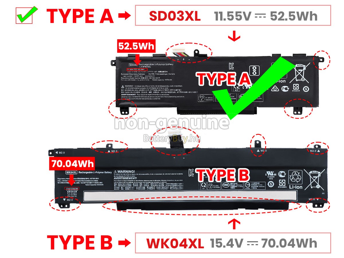 HP VICTUS 15-FA1027NIA(803C5EA) helyettesítő akkumulátor