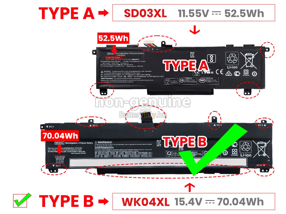 HP VICTUS 15-FA1027NIA(803C5EA) helyettesítő akkumulátor