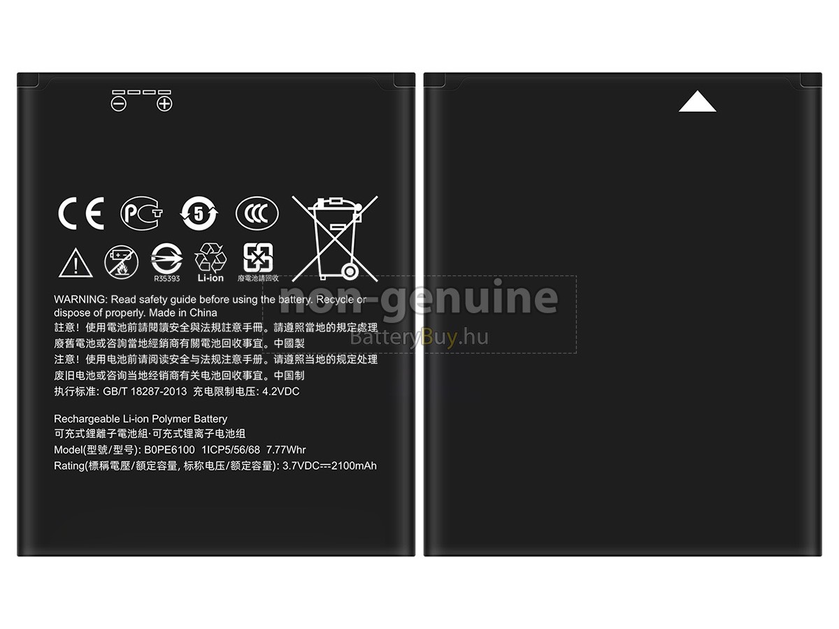 HTC BOPE6100 helyettesítő akkumulátor
