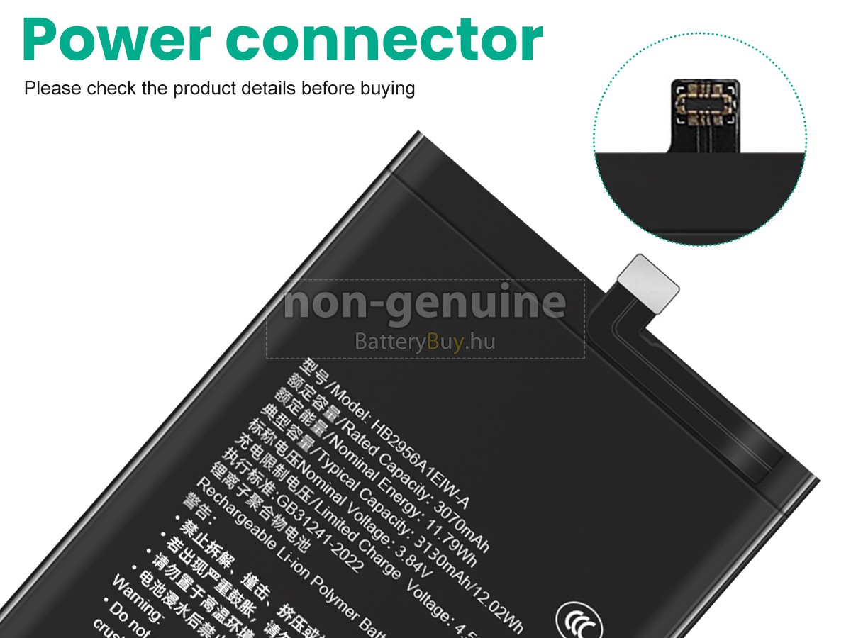 Huawei HONOR MAGIE V3 helyettesítő akkumulátor