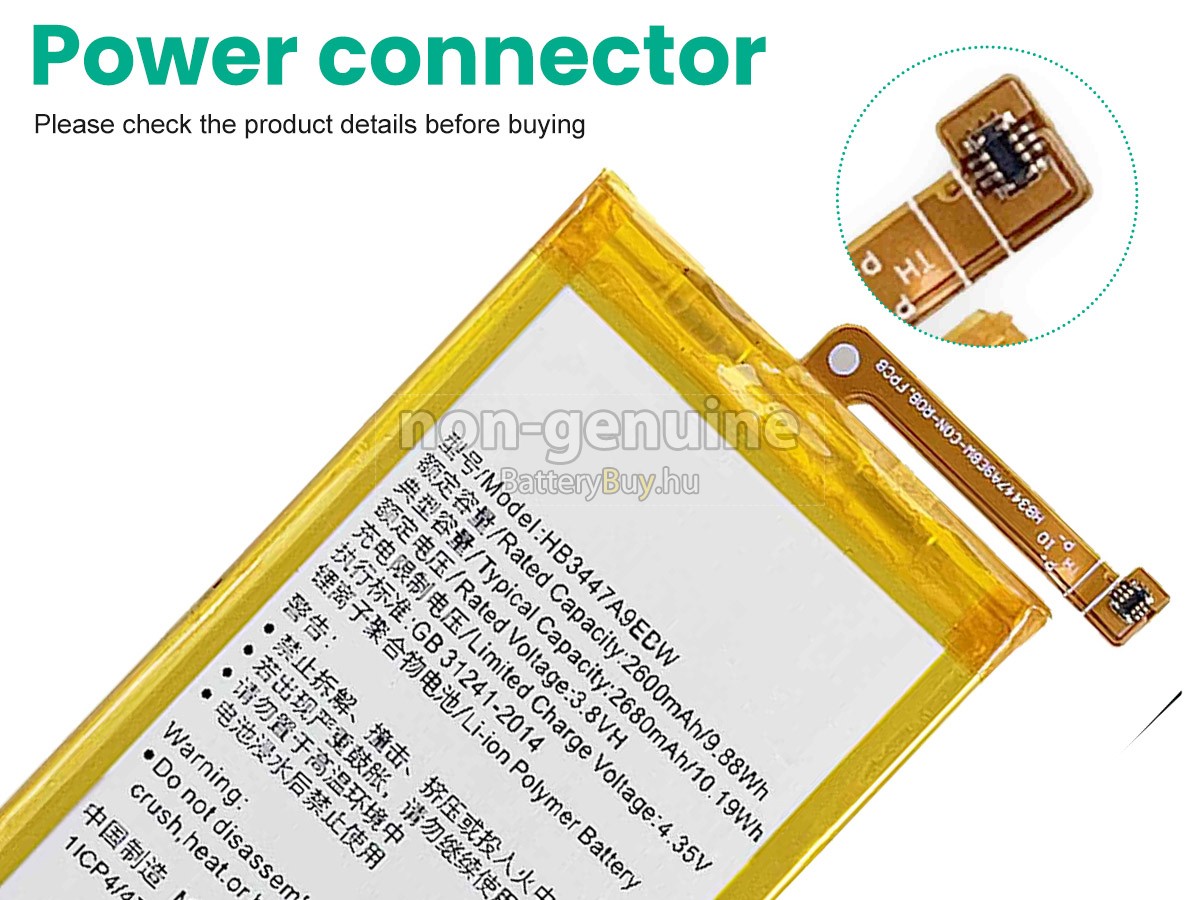 Huawei HB3447A9EBW helyettesítő akkumulátor