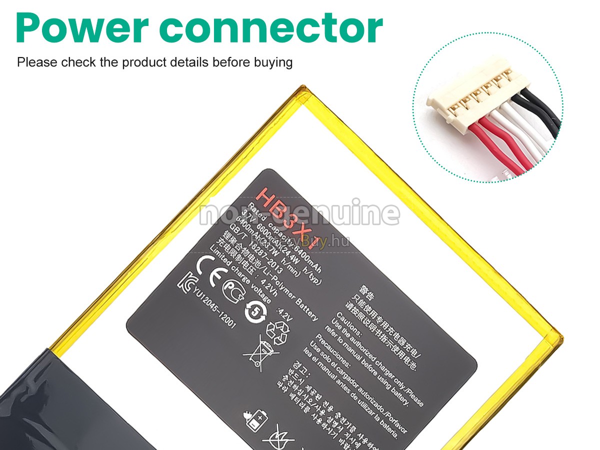 Huawei HB3484V3EAW helyettesítő akkumulátor