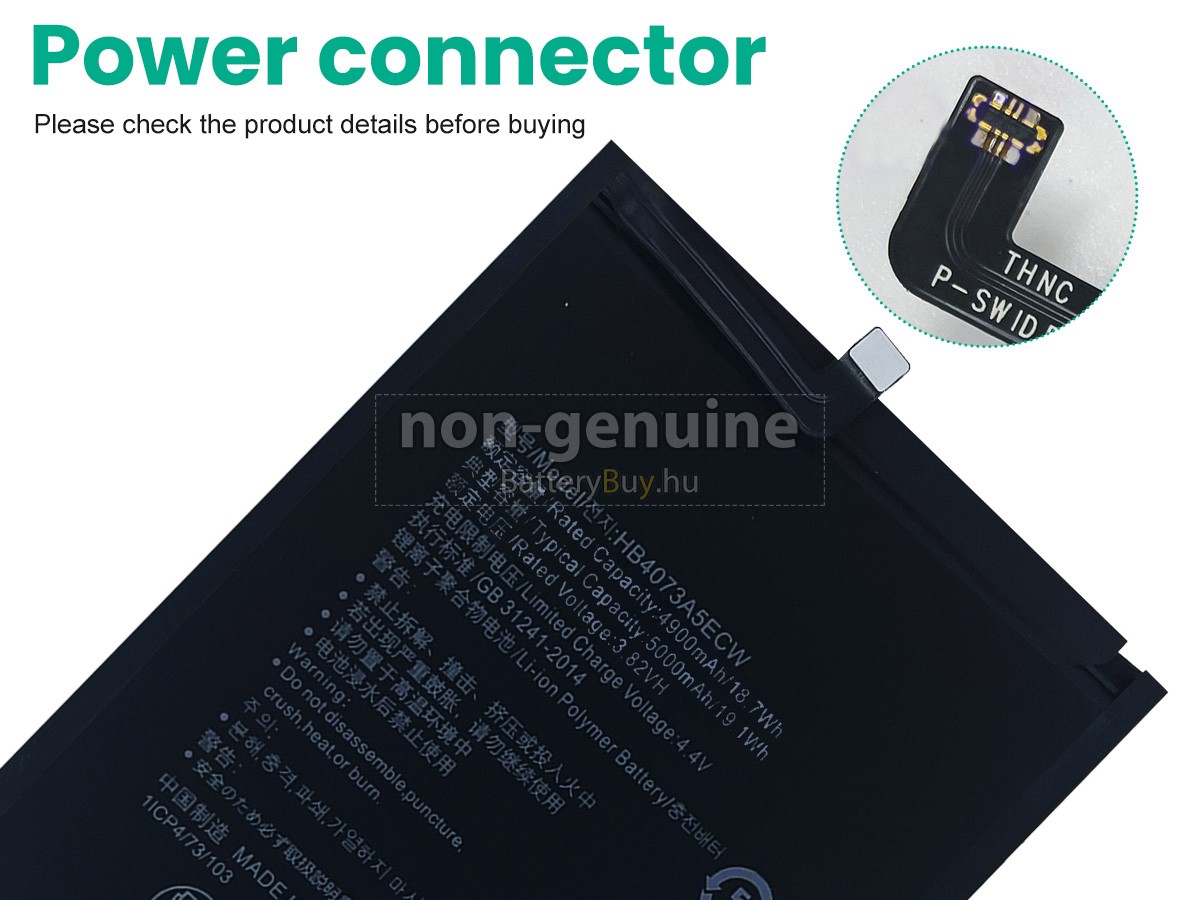 Huawei HB4073A5ECW helyettesítő akkumulátor