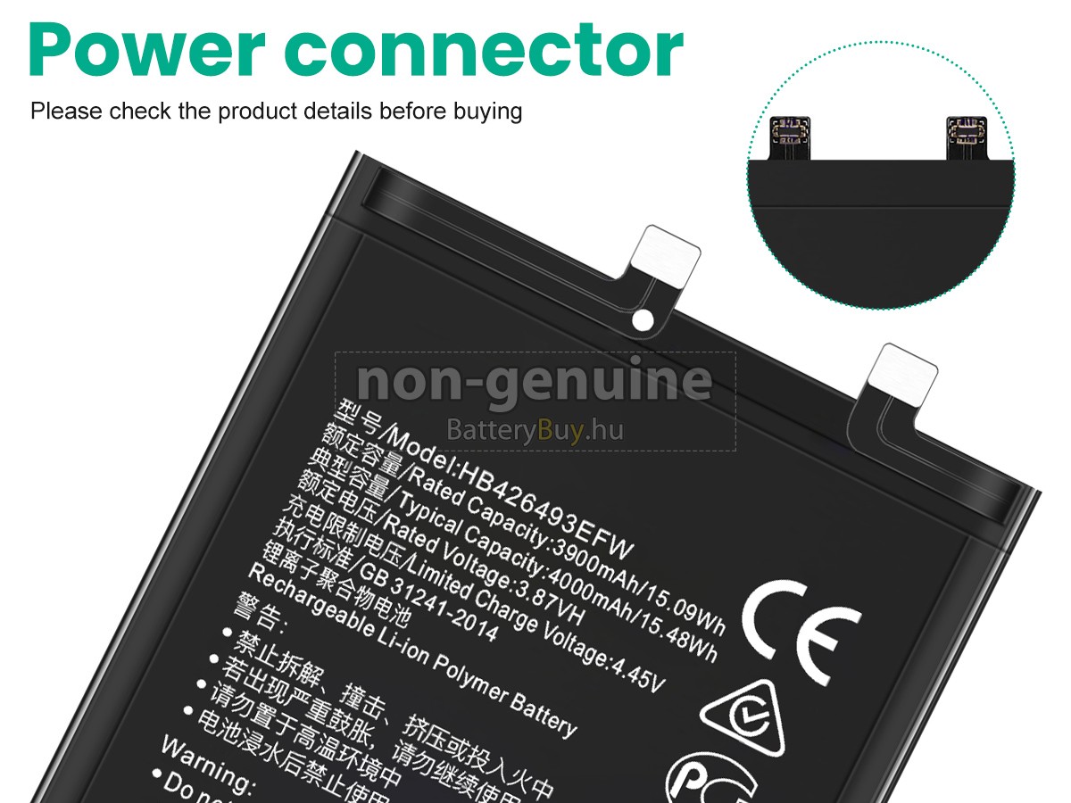 Huawei HB426493EFW helyettesítő akkumulátor