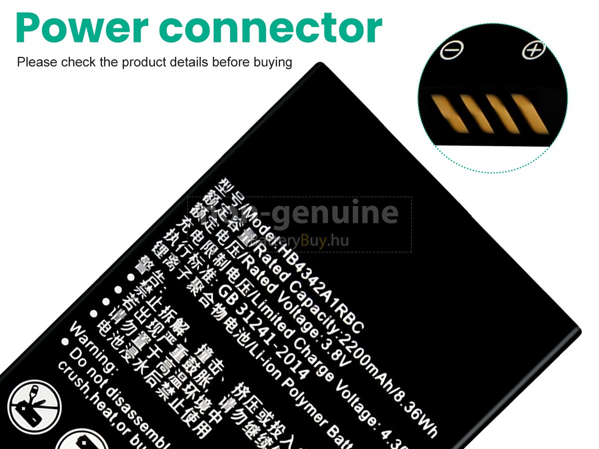 Huawei HONOR 4A helyettesítő akkumulátor