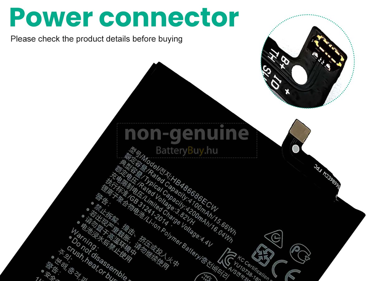 Huawei HB486686ECW helyettesítő akkumulátor