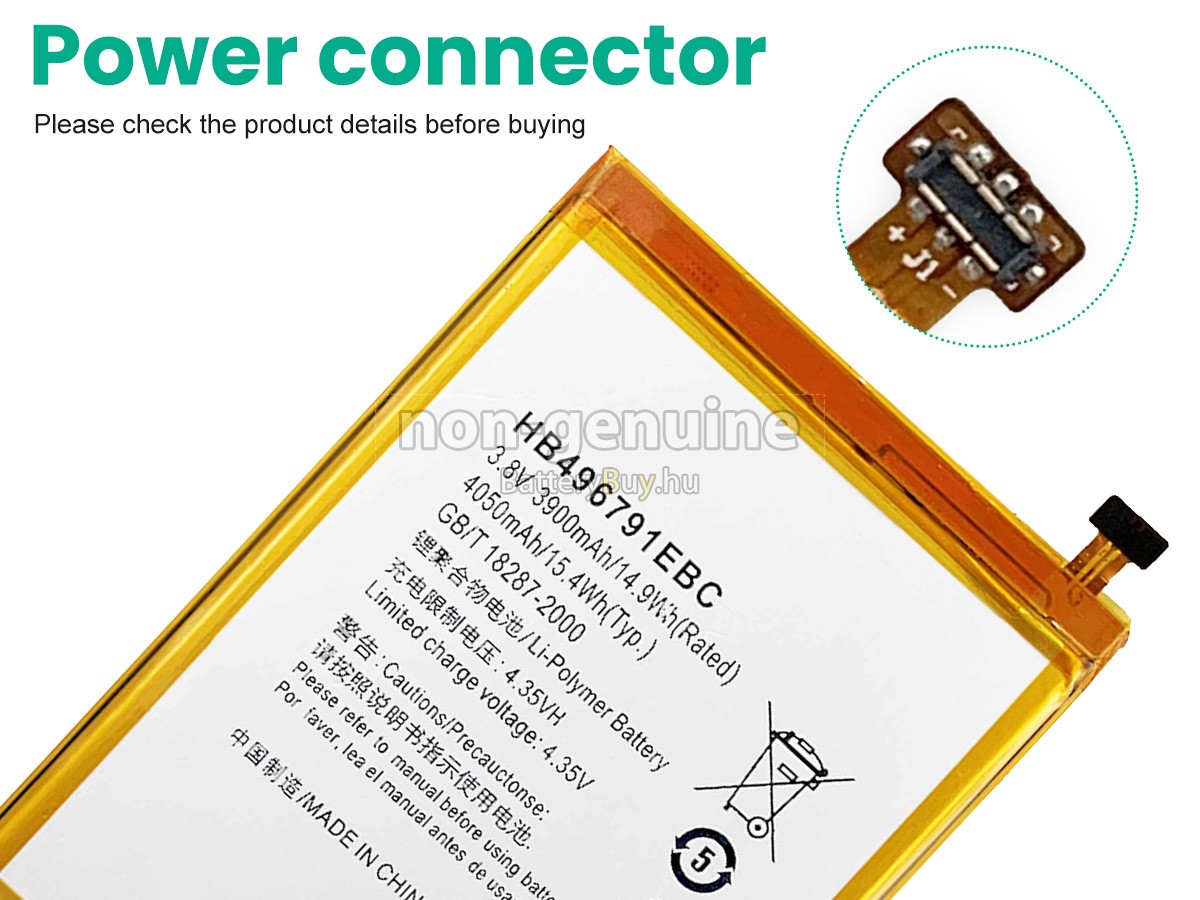 Huawei HB496791EBC helyettesítő akkumulátor