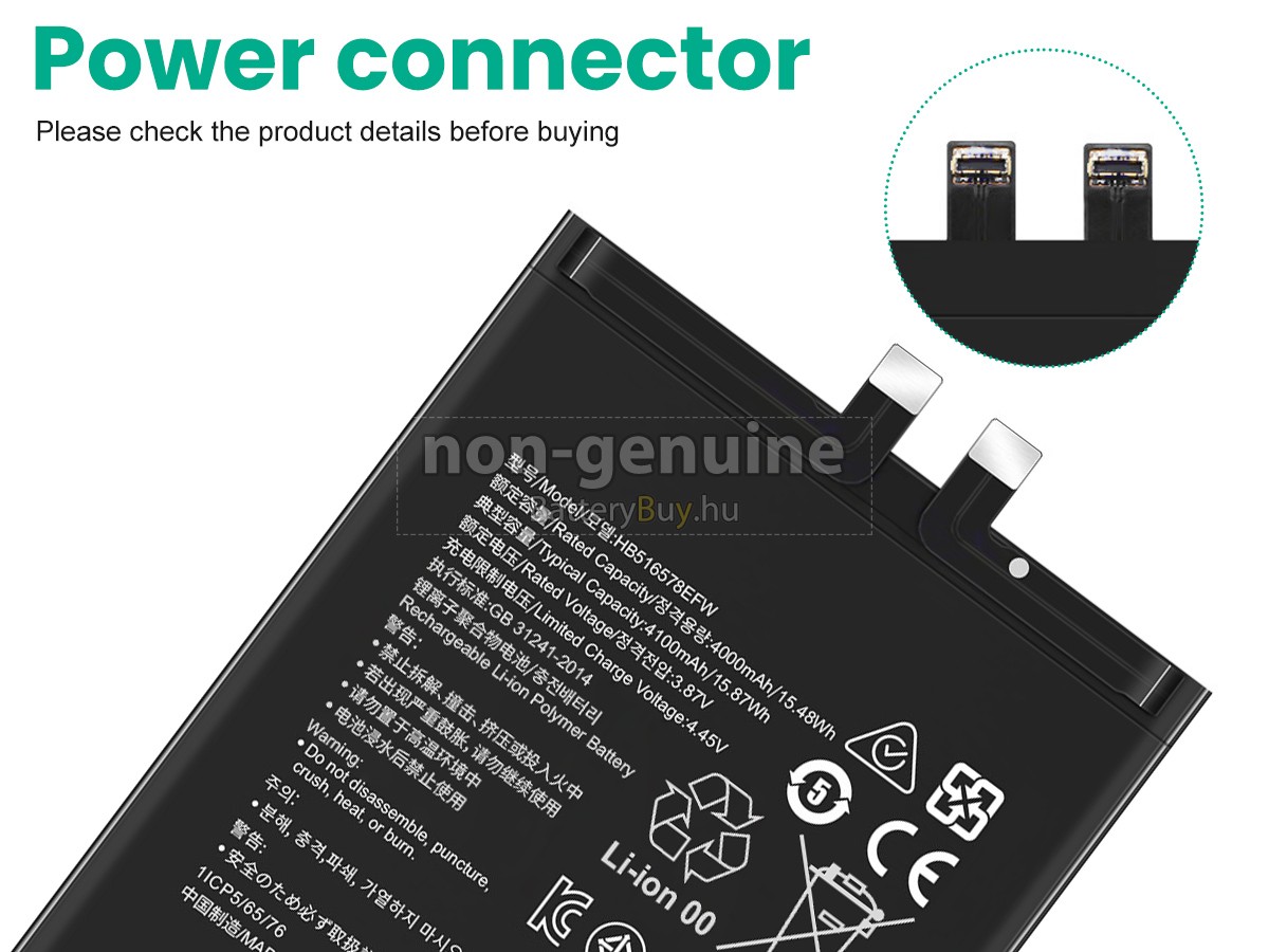 Huawei P50 helyettesítő akkumulátor