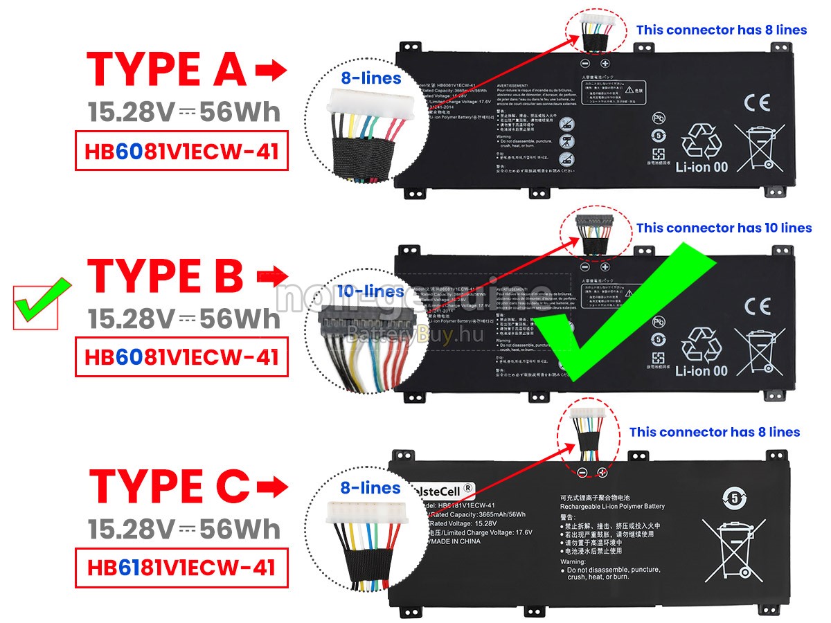 Huawei HONOR HUNTER V700 helyettesítő akkumulátor