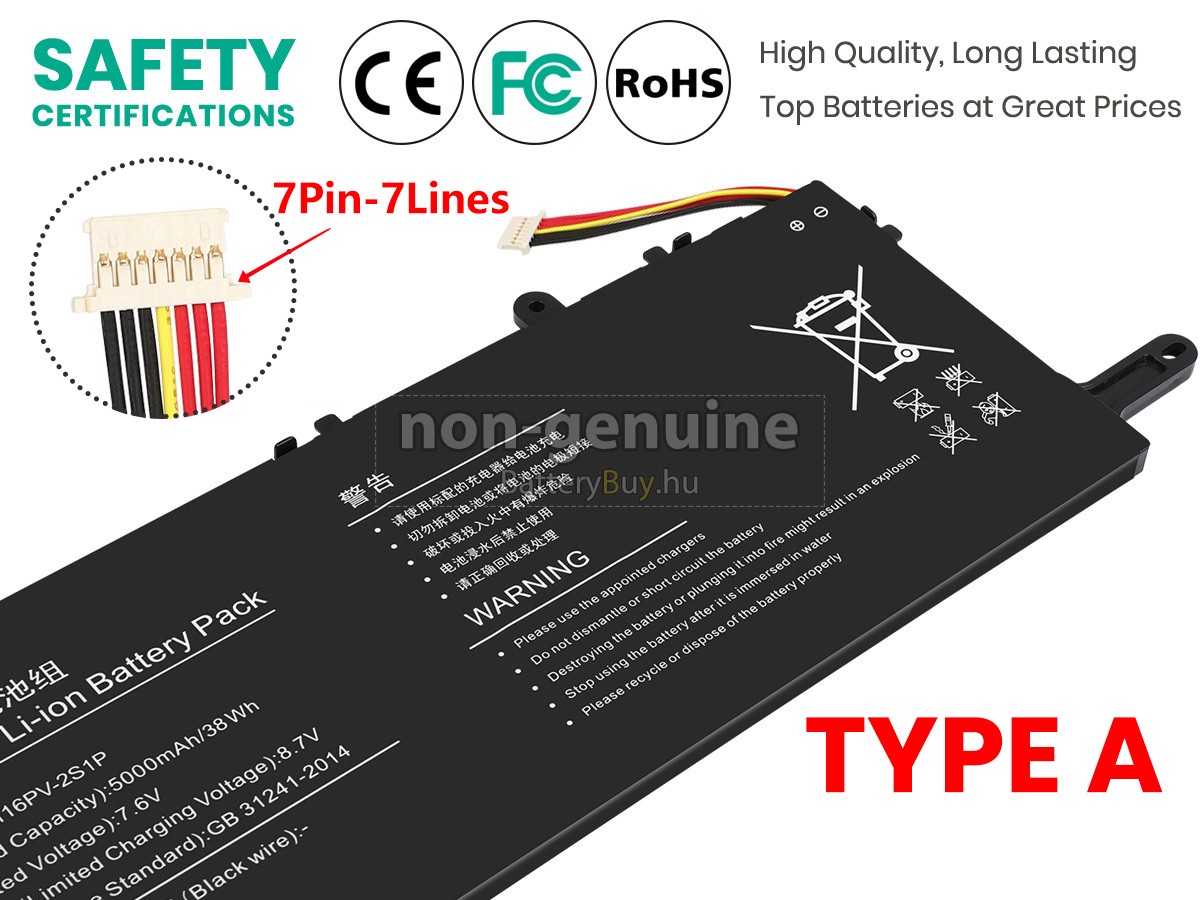 Hyundai 5074116PV-2S1P helyettesítő akkumulátor