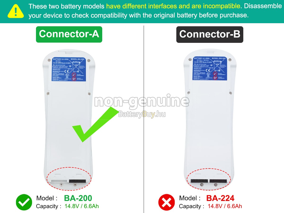Inogen ONE G2 PORTABLE OXYGEN CONCENTRATOR helyettesítő akkumulátor