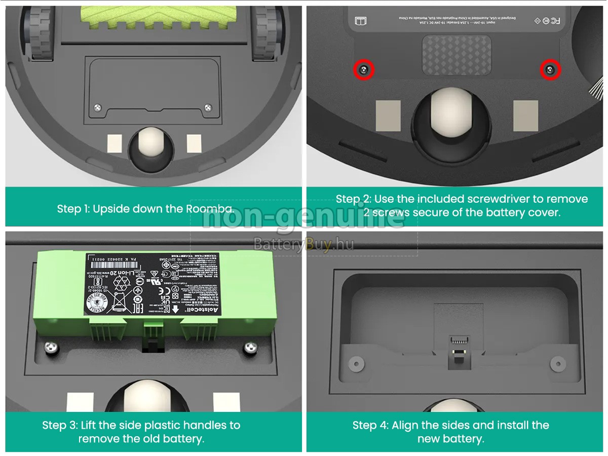 iRobot ROOMBA I7158 helyettesítő akkumulátor