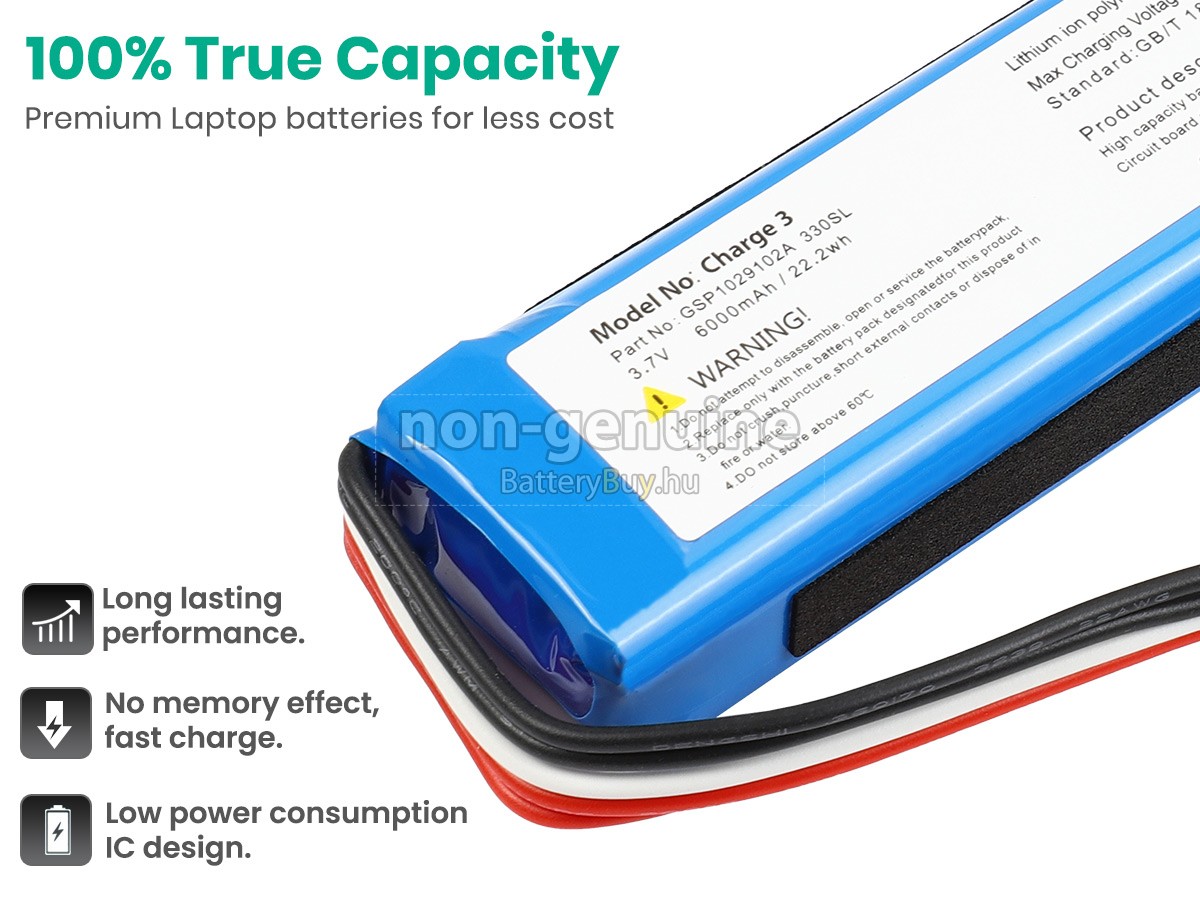 JBL GSP1029102A-2016 helyettesítő akkumulátor