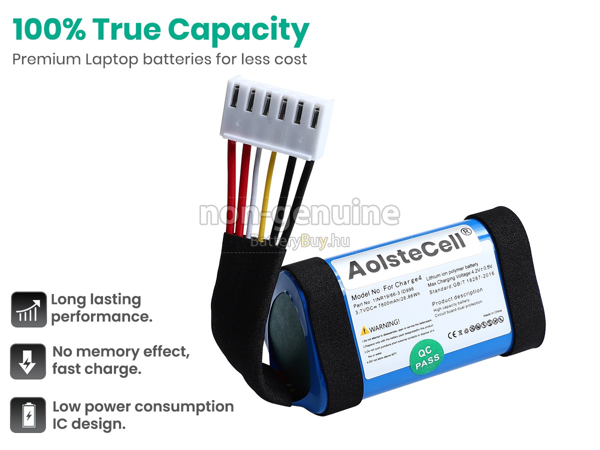 JBL CHARGE4WHTAM helyettesítő akkumulátor