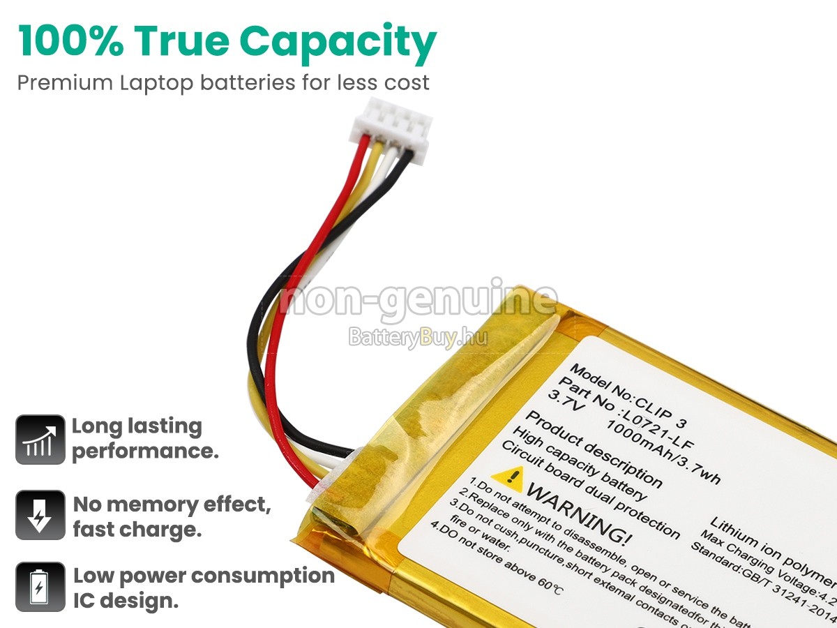 JBL CLIP 3SAND helyettesítő akkumulátor