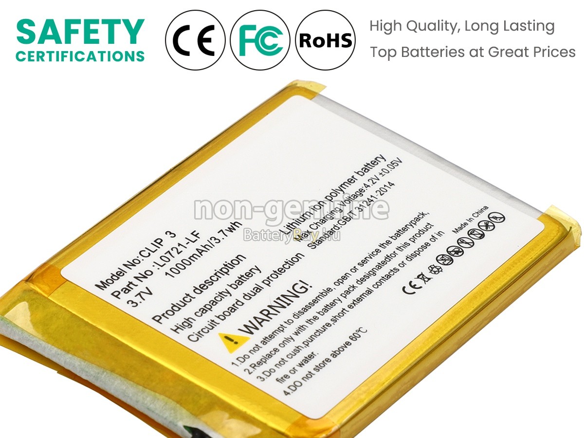 JBL CLIP 3SAND helyettesítő akkumulátor