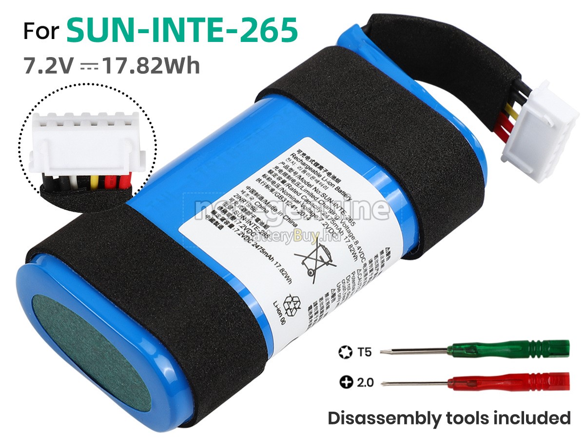 JBL SUN-INTE-265 helyettesítő akkumulátor
