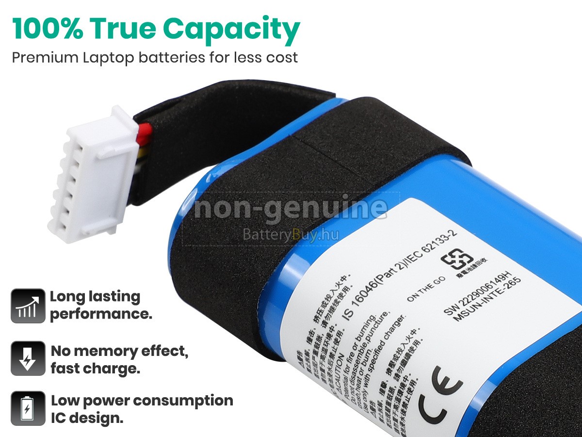 JBL SUN-INTE-265 helyettesítő akkumulátor