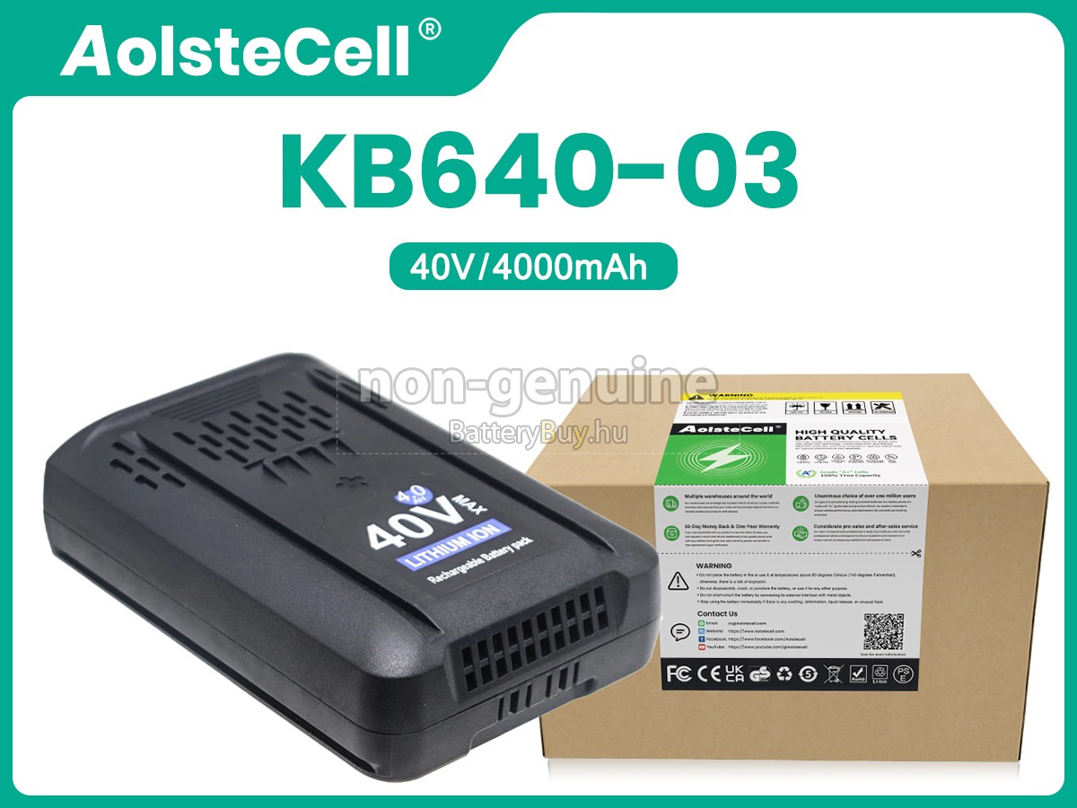 Kobalt KB340C-06 helyettesítő akkumulátor