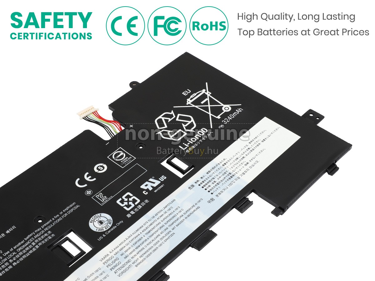 Lenovo 00HW007 helyettesítő akkumulátor