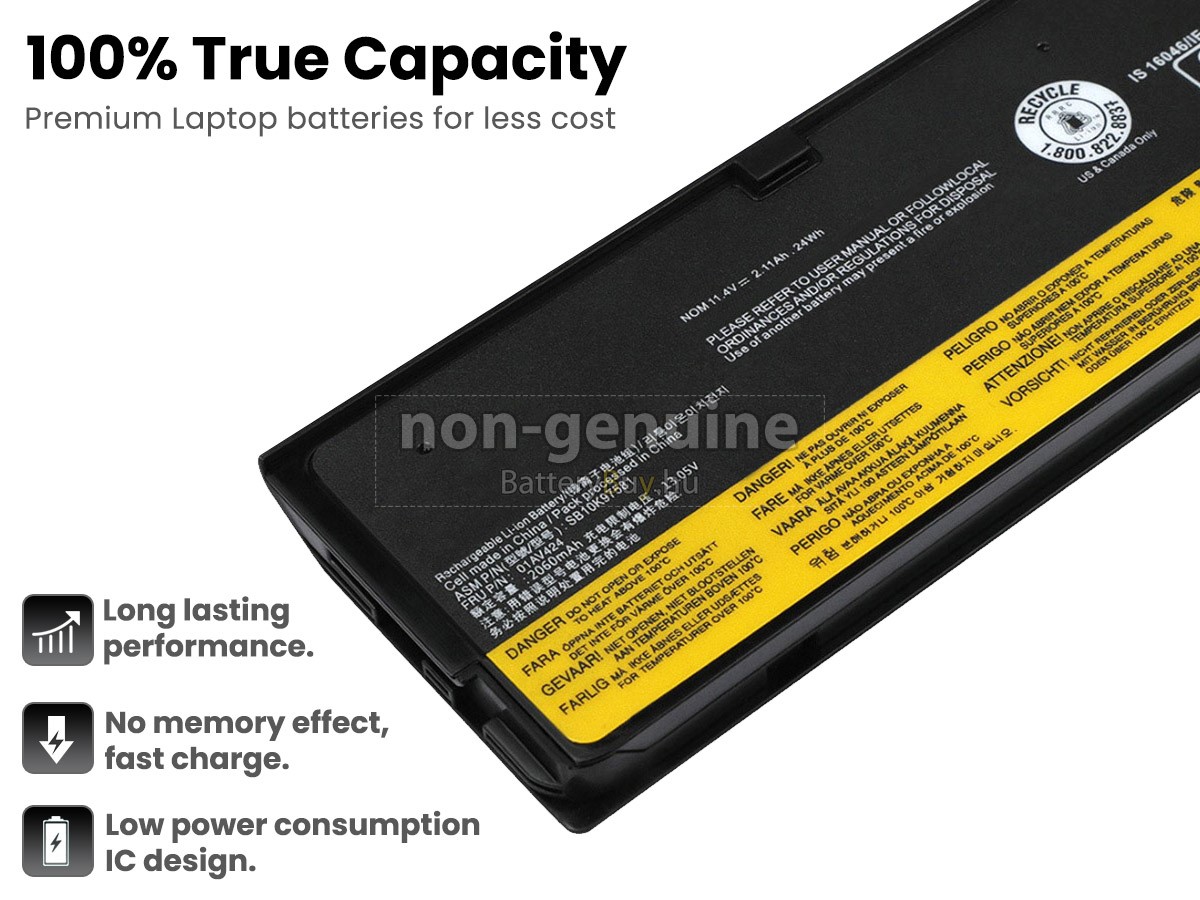 Lenovo ThinkPad T470 20JN000DAU helyettesítő akkumulátor