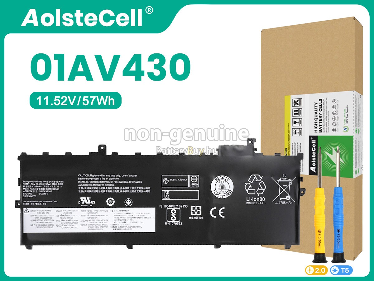 Lenovo 01AV429 laptop helyettesítő akkumulátor