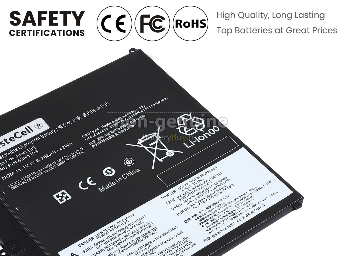 Lenovo 45N1103 helyettesítő akkumulátor