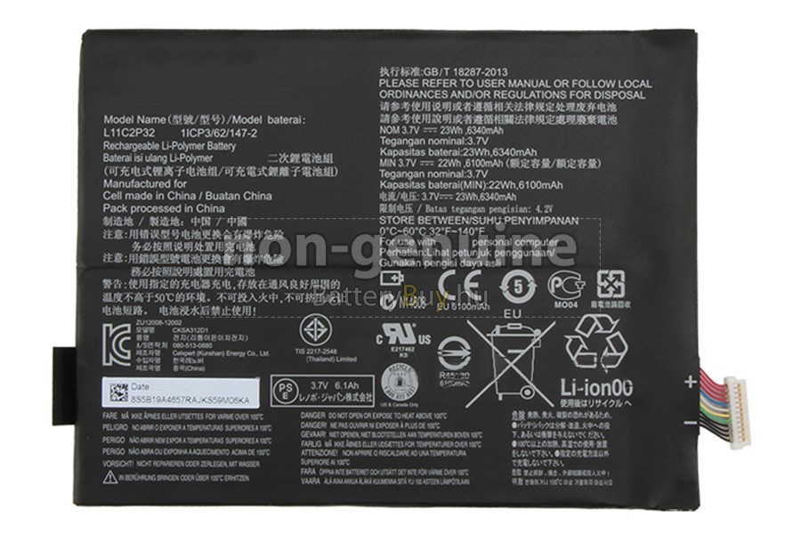 Lenovo IDEATAB A10-70 laptop helyettesítő akkumulátor