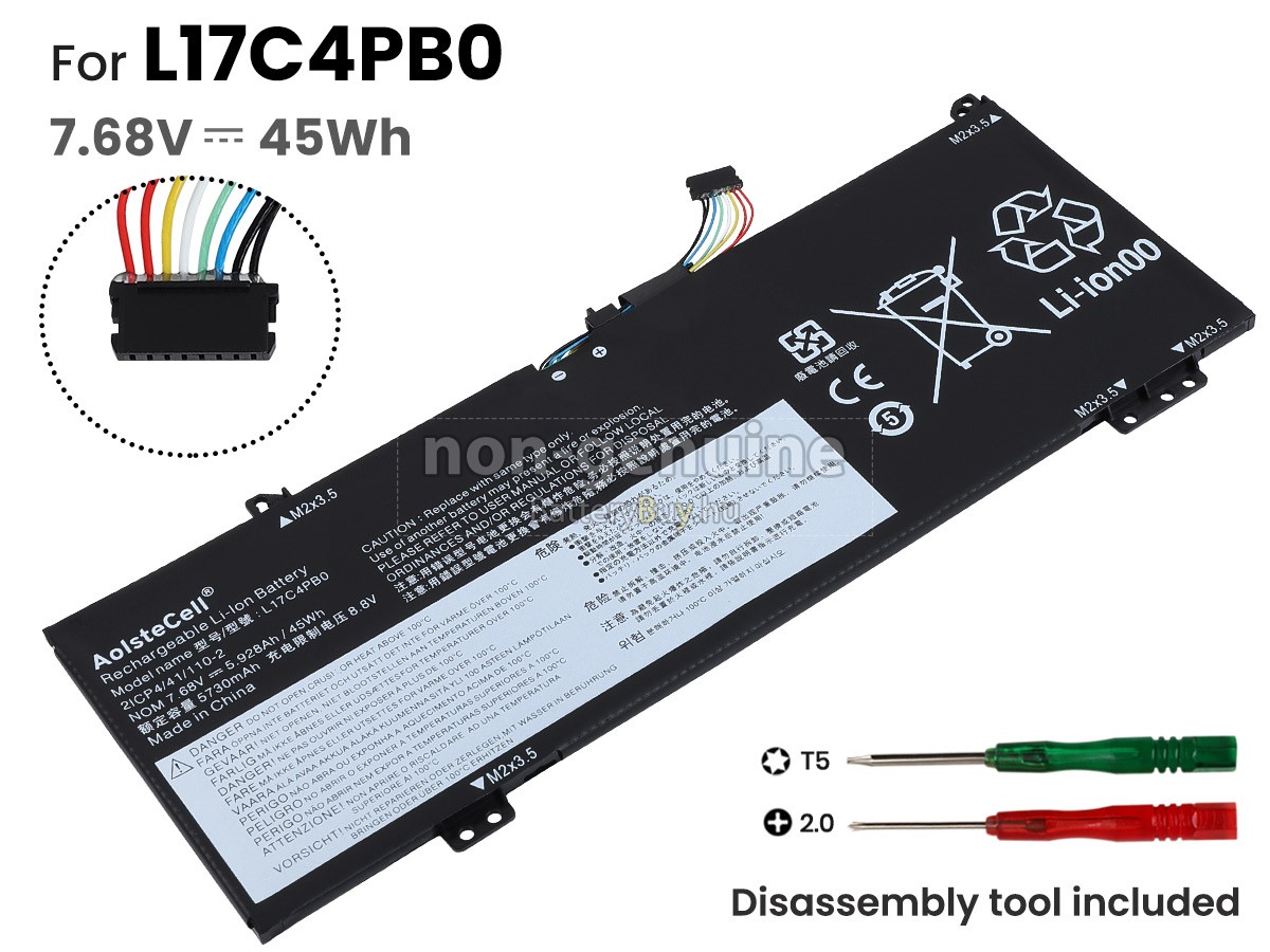 Lenovo L17C4PB0(2ICP4/41/100-2) laptop helyettesítő akkumulátor