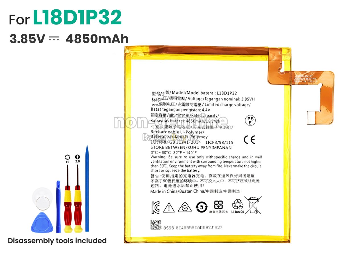 Lenovo L18D1P32 helyettesítő akkumulátor