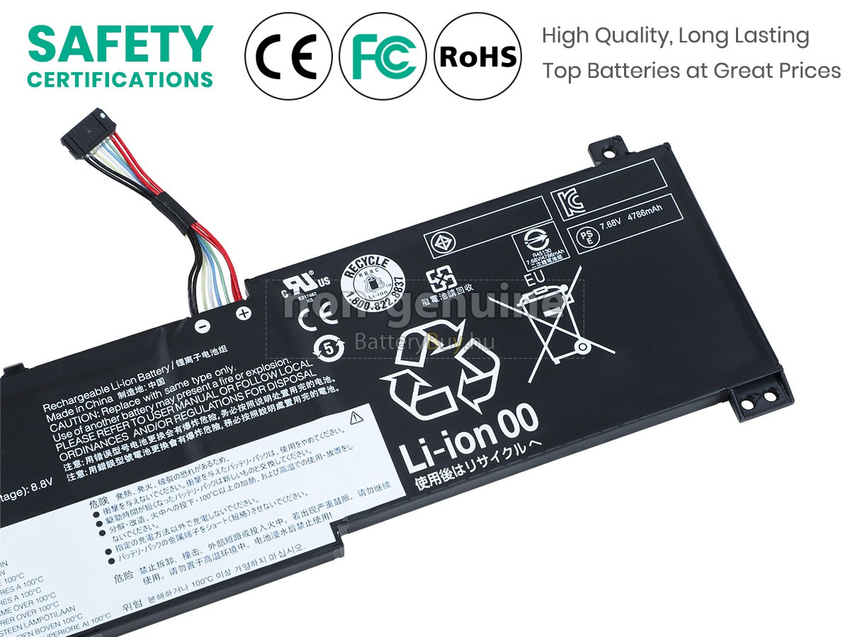 Lenovo IdeaPad 3 15ITL6-82H801V4AX helyettesítő akkumulátor