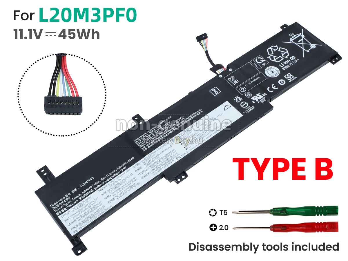 Lenovo IdeaPad 3 15ITL6-82H801V4AX helyettesítő akkumulátor