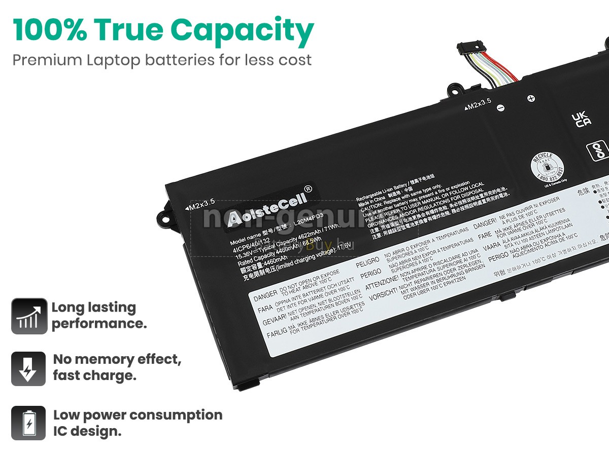 Lenovo LEGION S7 16ARHA7-82UG001FMJ helyettesítő akkumulátor