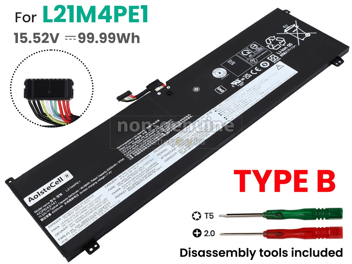 Lenovo LEGION S7 16ARHA7-82UG001FMJ helyettesítő akkumulátor