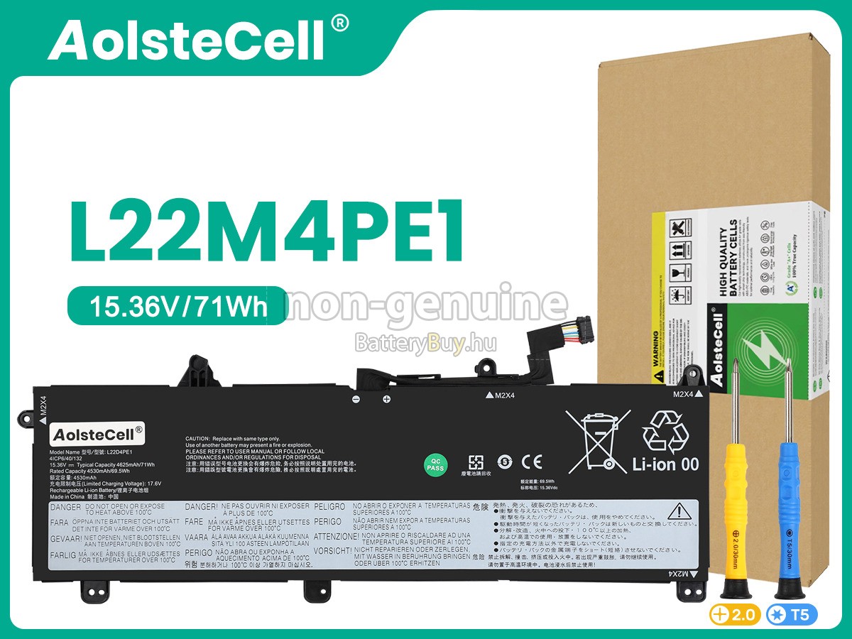 Lenovo L22M4PE1 helyettesítő akkumulátor
