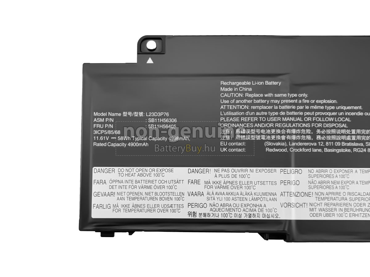 Lenovo ThinkPad T14S GEN 5-21LS004EUS helyettesítő akkumulátor