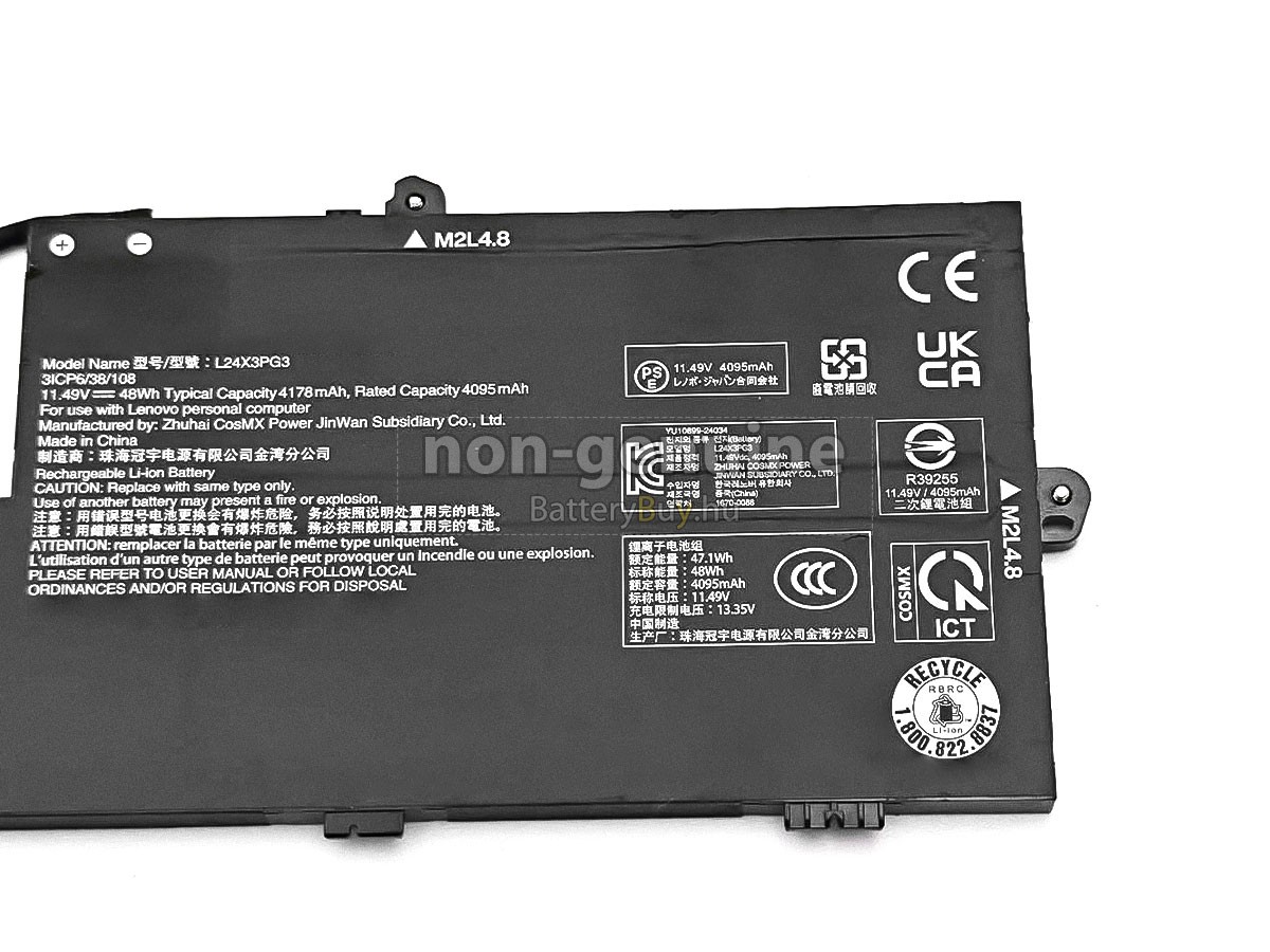 Lenovo L24X3PG3 helyettesítő akkumulátor